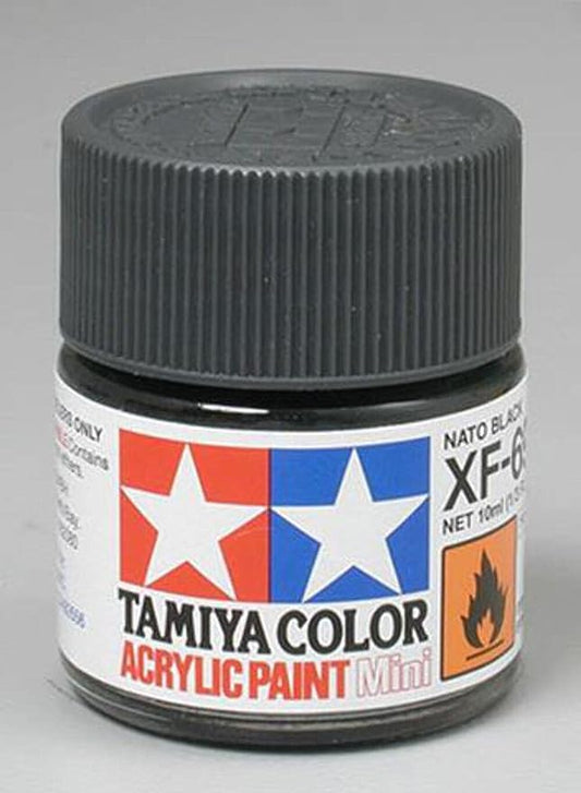 Acrylic Mini XF-69 Nato Black - Paints - Tamiya
